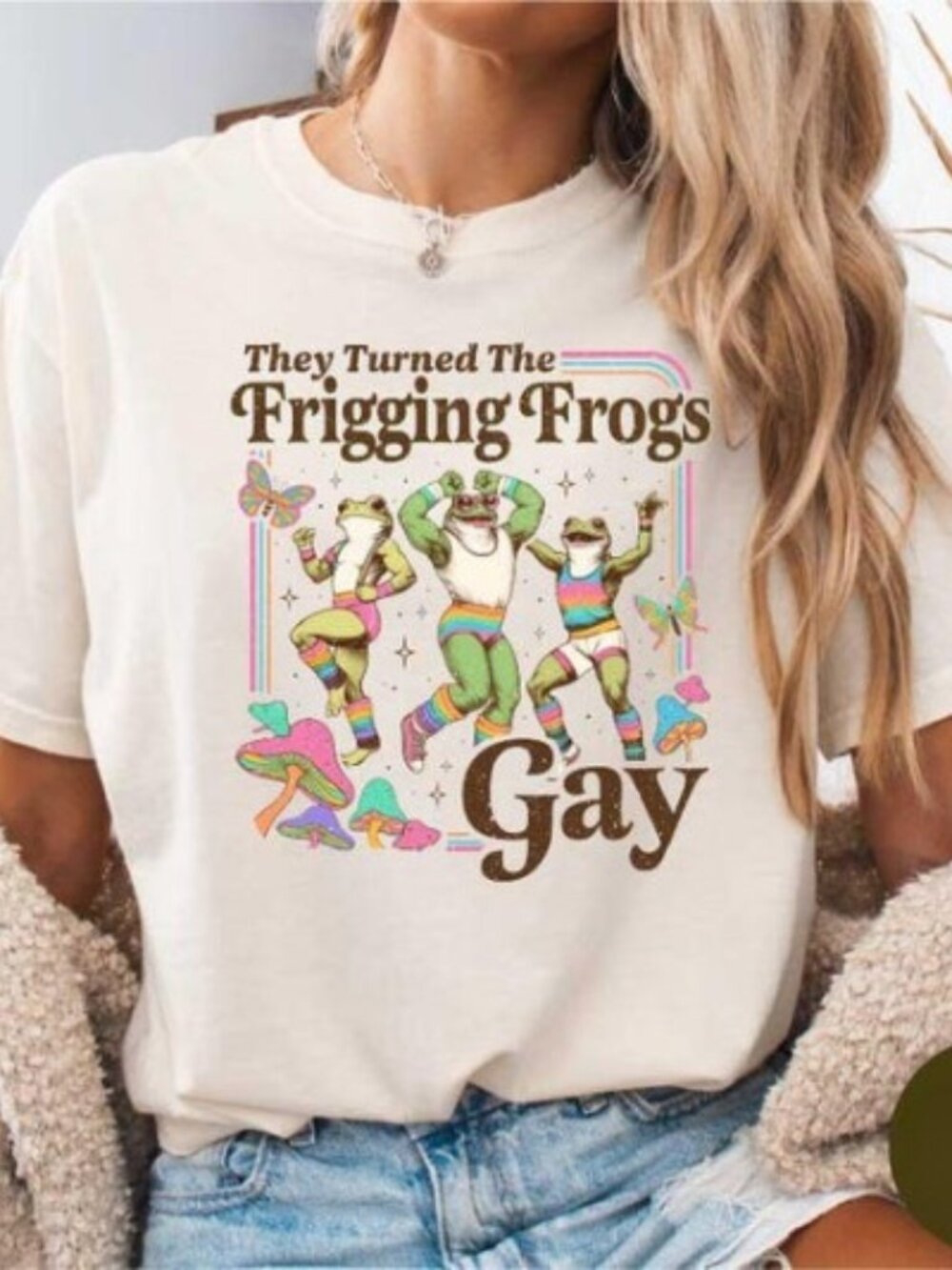 They Turned The Frigging Frogs Gay Shirt, Funny Pride Equality Frog Meme Tee